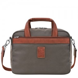 Longchamp Boxford S τσάντες ταξιδιού ανδρικα καφε | SN-LCMP49341