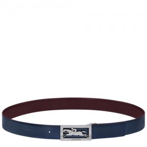 Longchamp Delta Box ζωνη ανδρικα σκουρο μπλε μπορντο | SN-LCMP49432