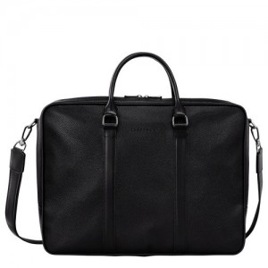 Longchamp Le Foulonné L Χαρτοφυλακασ ανδρικα μαυρα | SN-LCMP49043