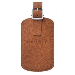 Longchamp Le Foulonné Luggage Tag Αξεσουαρ γυναικεια καφε | SN-LCMP48587