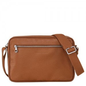 Longchamp Le Foulonné M Camera τσάντεσ χιαστί ανδρικα καφε | SN-LCMP49100