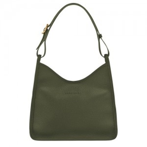 Longchamp Le Foulonné M Hobo τσάντεσ ώμου γυναικεια Χακί | SN-LCMP48060