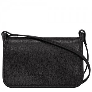 Longchamp Le Foulonné On Chain πορτοφολια γυναικεια μαυρα | SN-LCMP48277