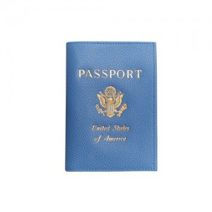 Longchamp Le Foulonné Passport Cover pouches γυναικεια μπλε | SN-LCMP48386
