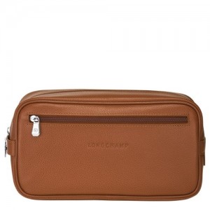 Longchamp Le Foulonné τσάντες περιποίησης ανδρικα καφε | SN-LCMP49390