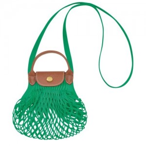Longchamp Le Pliage Filet Xs Mesh pouches γυναικεια πρασινο | SN-LCMP48418