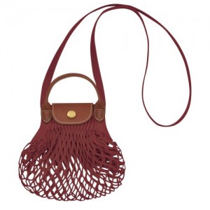 Longchamp Le Pliage Filet Xs Mesh pouches γυναικεια καφε | SN-LCMP48447