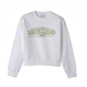Longchamp Sweatshirt Αριστος γυναικεια ασπρα | SN-LCMP48729