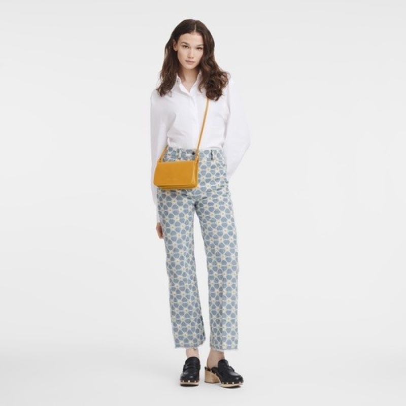 Longchamp Le Foulonné On Chain τσάντεσ χιαστί γυναικεια βερίκοκο | SN-LCMP47902